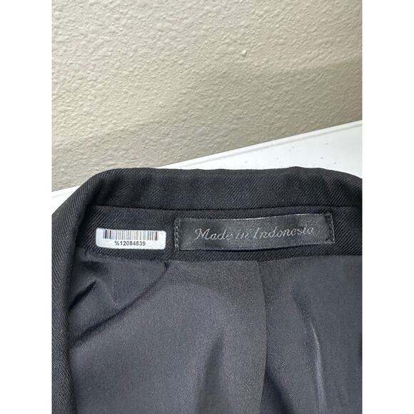 Lauren Ralph Lauren Blazer Mens 40R Black 100% Wool Suit Jacket Classic Career - Picture 3 of 9